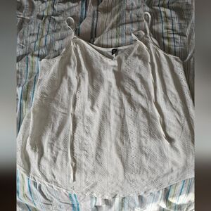 White Eyelet Women's Top